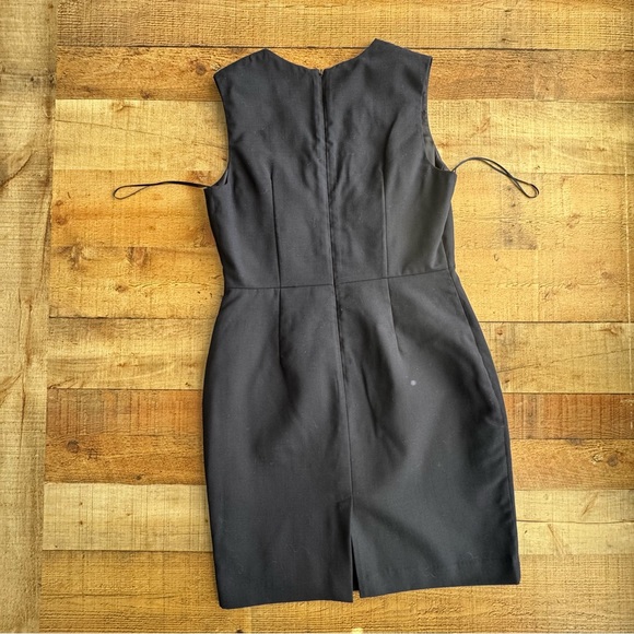 REISS Tailored V-Neck Faulkner Dress Navy Blue Size 10 - Picture 4 of 9